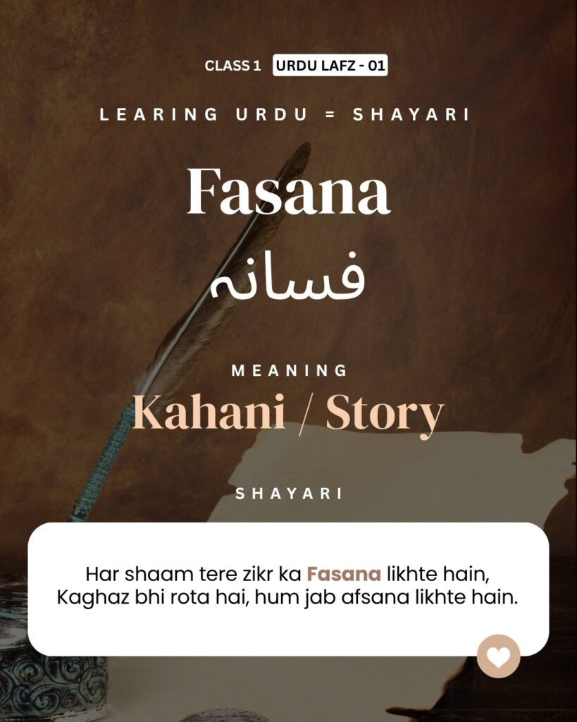 Urdu Words with Meaning 