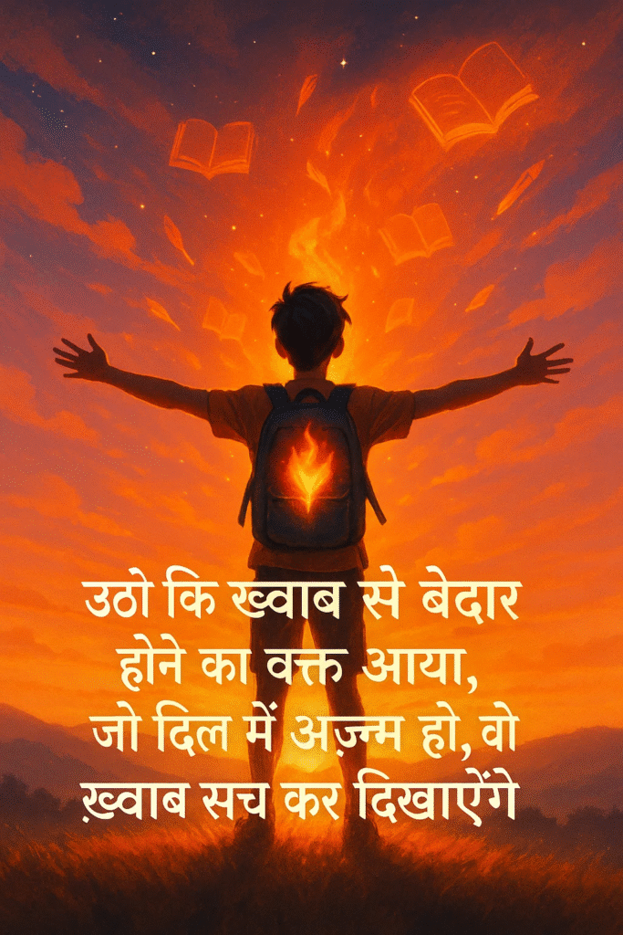 Motivational Shayari for Students ,